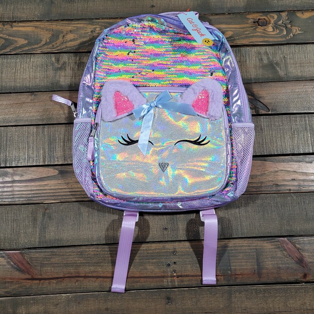 Cat & Jack Flip Sequin Backpack